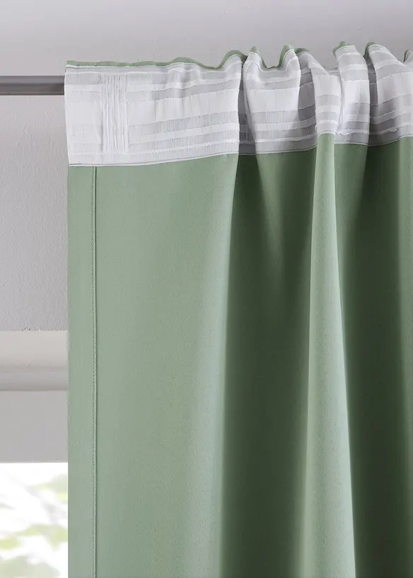 Mörkläggande gardinlängd, i flera storlekar (1-pack), bonprix