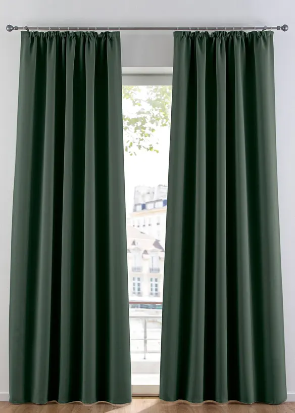 Mörkläggande gardinlängd, i flera storlekar (1-pack), bonprix