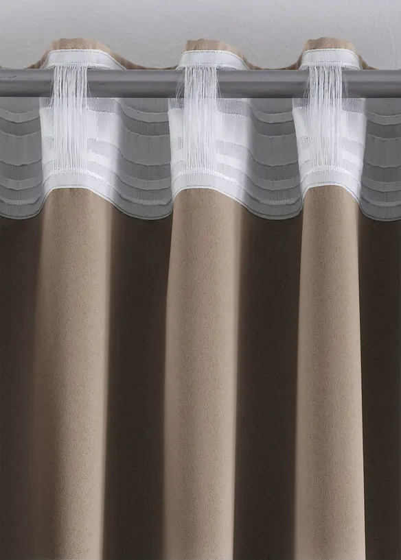 Mörkläggande gardinlängd, i flera storlekar (1-pack), bonprix