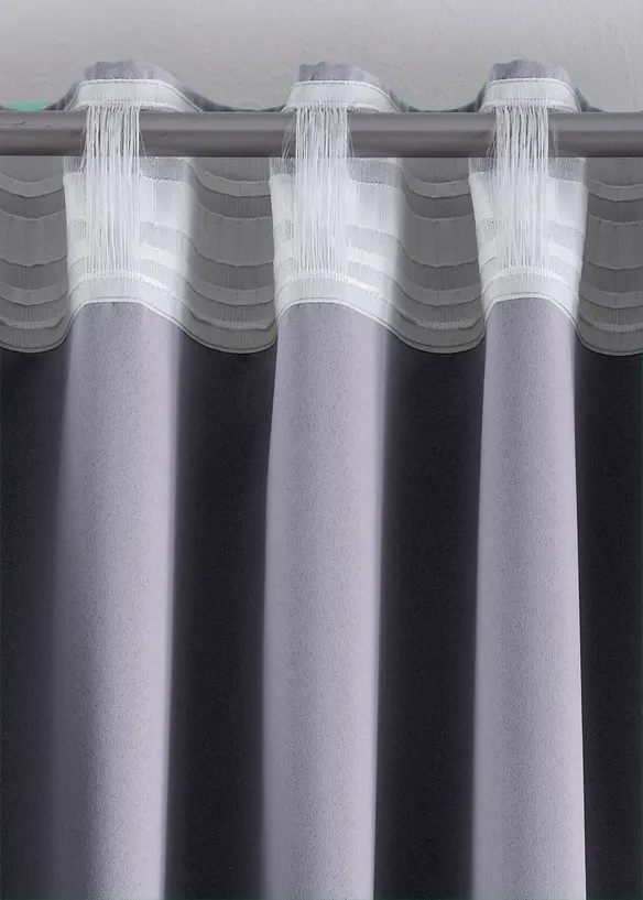 Mörkläggande gardinlängd, i flera storlekar (1-pack), bonprix