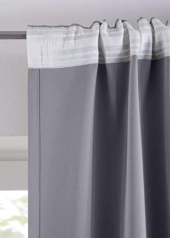 Mörkläggande gardinlängd, i flera storlekar (1-pack), bonprix