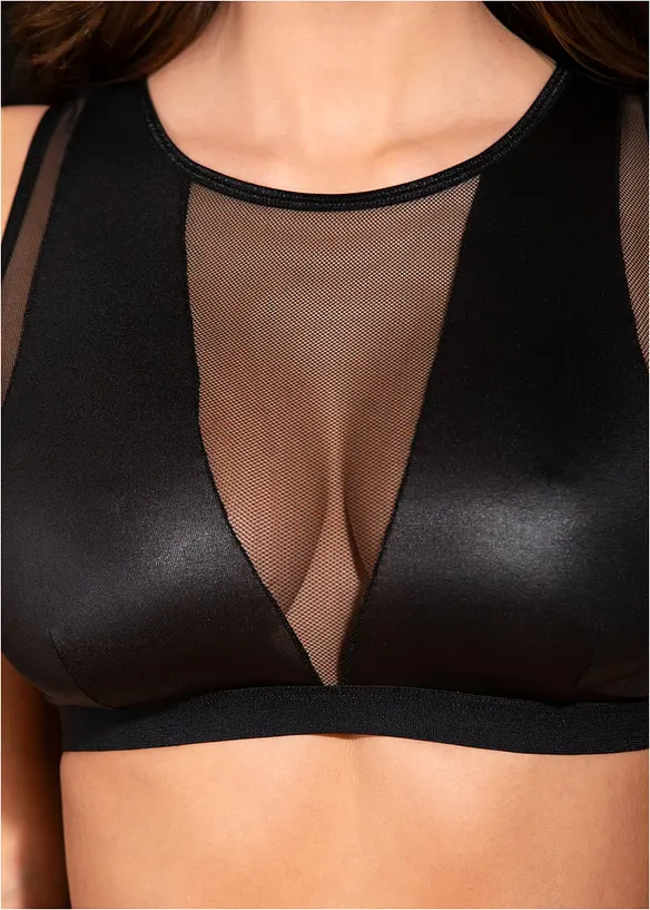 BH-topp + stringtrosa ouvert (2 delar), bonprix