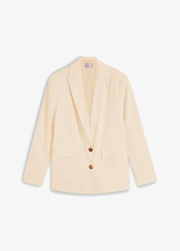 Avslappnad kavaj med återvunnen polyester, bonprix