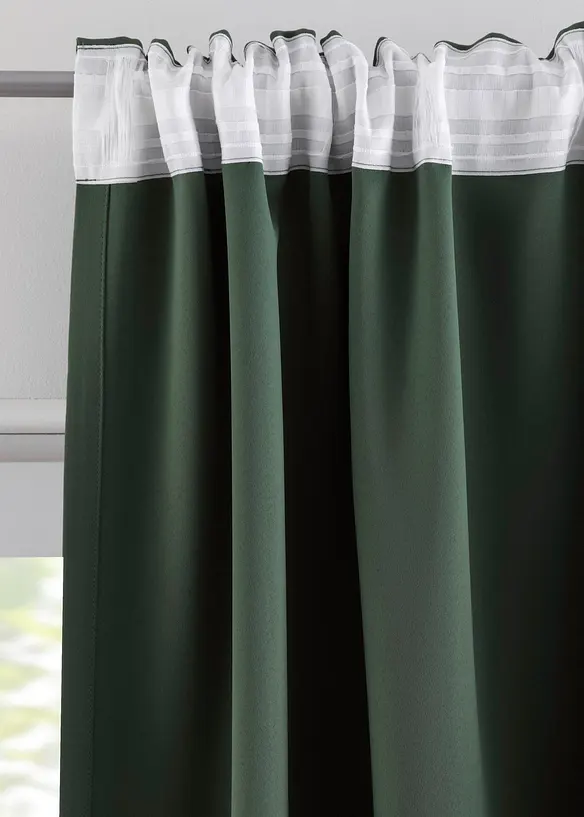 Mörkläggande gardinlängd, i flera storlekar (1-pack), bonprix