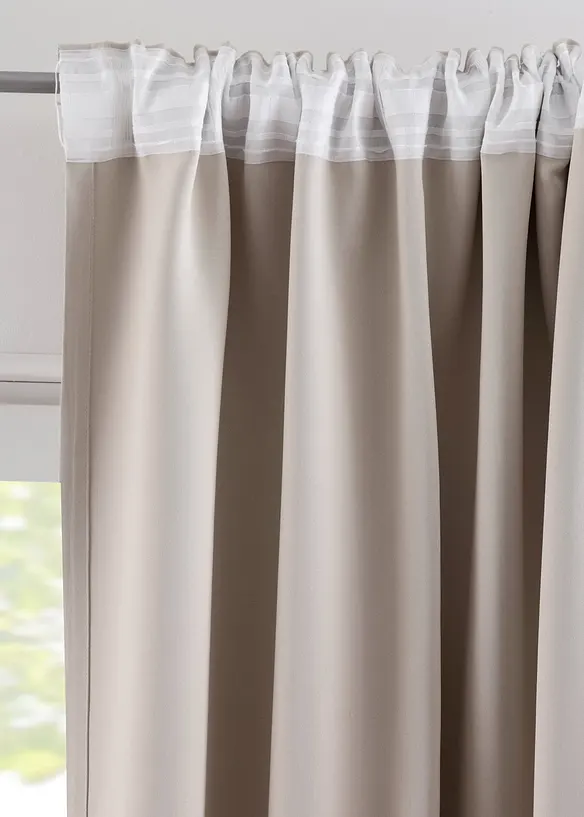 Mörkläggande gardinlängd, i flera storlekar (1-pack), bonprix