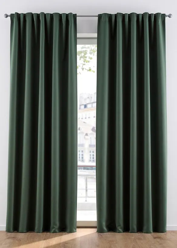 Mörkläggande gardinlängd, i flera storlekar (1-pack), bonprix