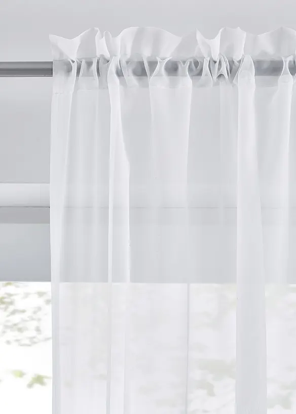 Gardiner av lätt voile (2-pack), bonprix