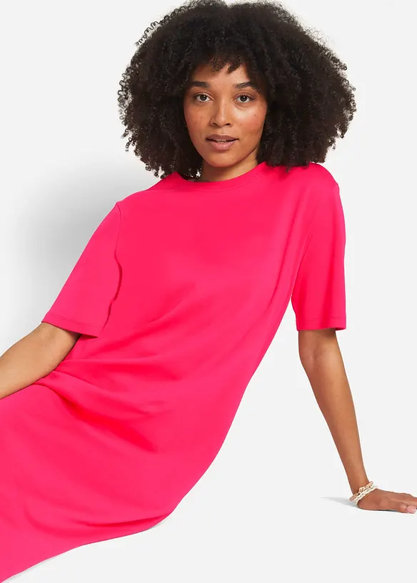 T-shirtklänning i oversizemodell med bomull (2-pack), bonprix