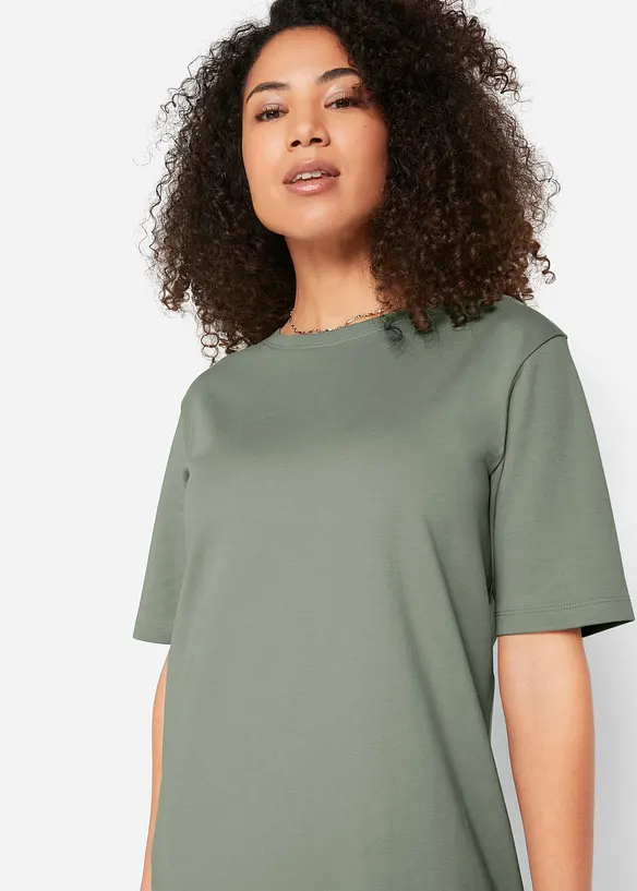 T-shirtklänning i oversizemodell med bomull (2-pack), bonprix