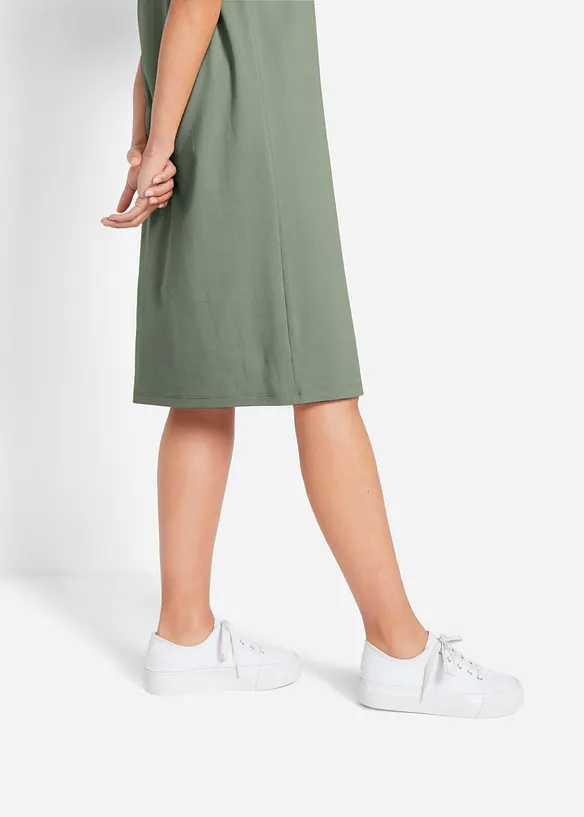 T-shirtklänning i oversizemodell med bomull (2-pack), bonprix