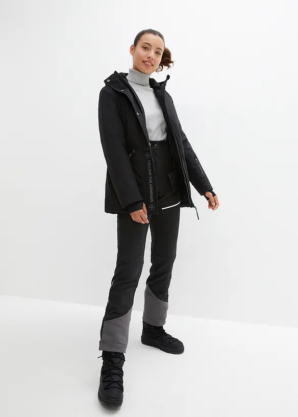 Vattenavvisande funktionsbyxa i softshell med stretchandel, bonprix