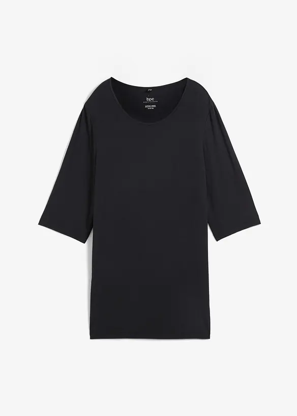 Lång funktionstopp med slits i snabbtorkande material, bonprix