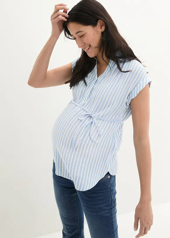 Mamma-/amningsblus i viskos, bonprix