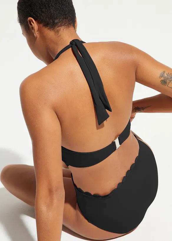 Halterneckbikini (2 delar) med återvunnen polyamid, bonprix