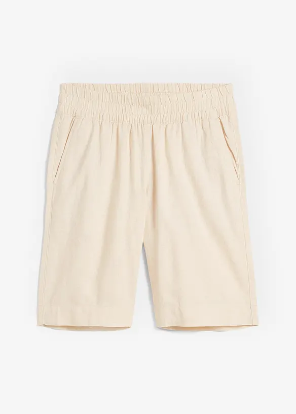 Shorts av lin- och viskosmix, bonprix