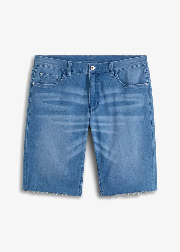 Stretchiga jeansbermudas, Relaxed Fit, bonprix