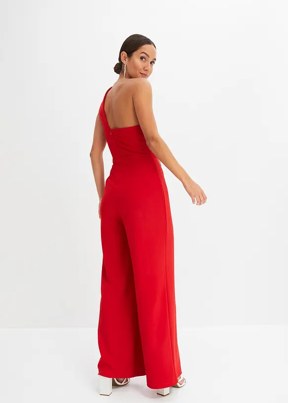 Jumpsuit i kräpp med struktur, bonprix