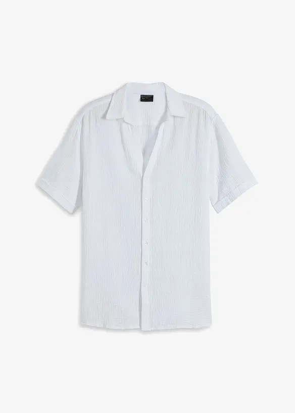 Kortärmad muslinskjorta, bonprix