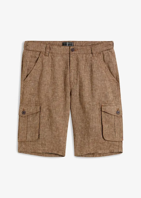 Cargobermudas i linne, bonprix