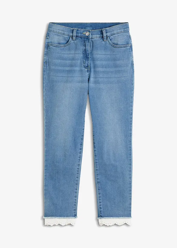 Stretchjeans med bård, bonprix