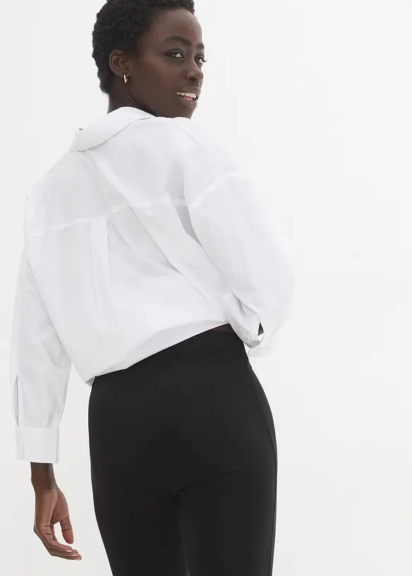 Caprileggings av bomullsmix, bonprix