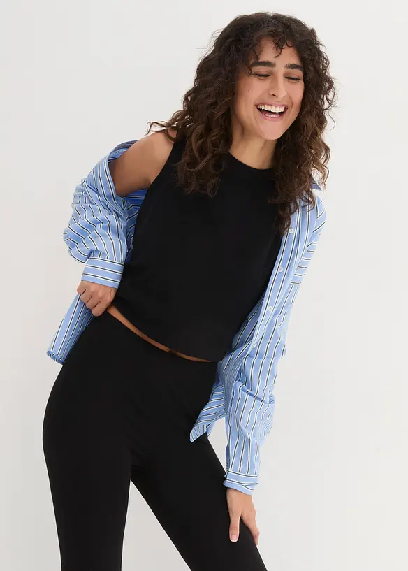 Leggings med ekologisk bomull (2-pack), bonprix