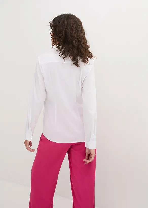 Stretchblus, långärmad, bonprix