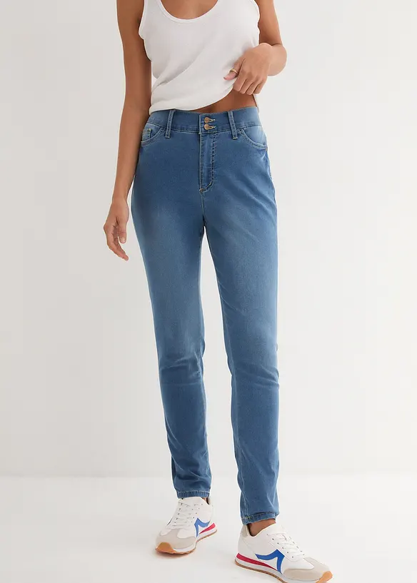 Super Stretch Highwaist Jeans i Slim Fit, bonprix