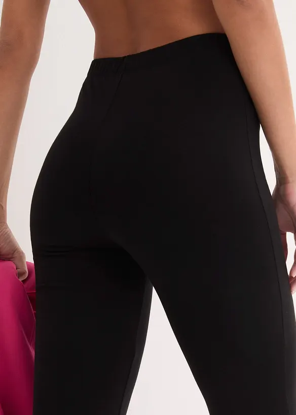 Stretchleggings med ekologisk bomull (2-pack), bonprix