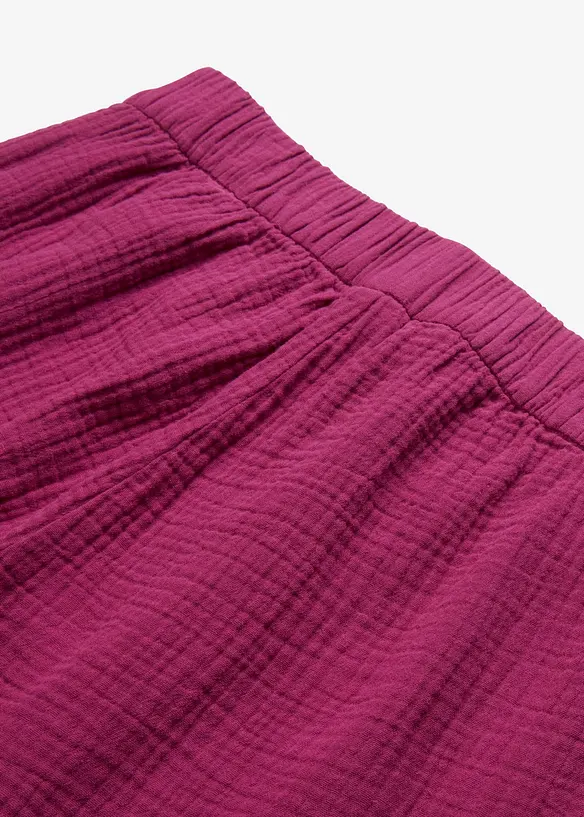 Marlenebyxa i bomullsmuslin, bonprix