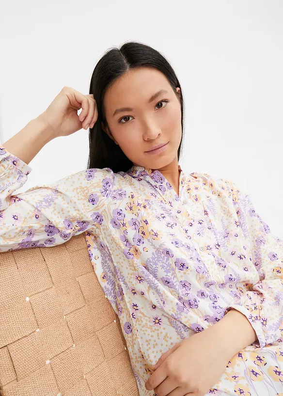 Blus av mjuk viskos, bonprix