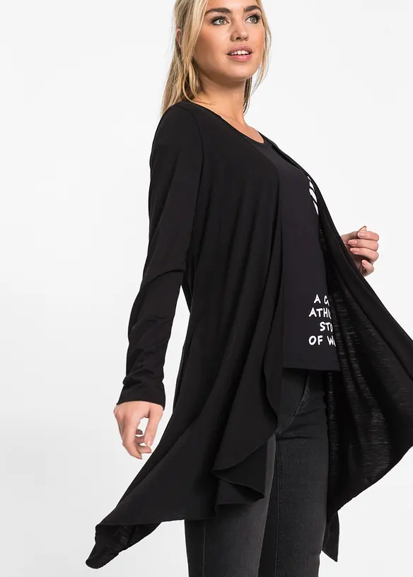 Cardigan i viskosmix, bonprix