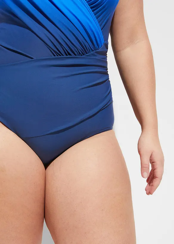 Baddräkt med omlottlook och medelhög formande effekt, bonprix