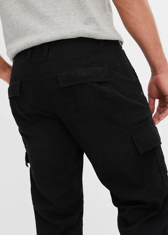 Långa cargoshorts av ren bomull, Regular Fit, bonprix