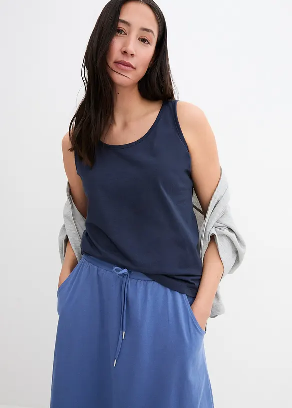 Jerseykjol av bomullsmix, bonprix