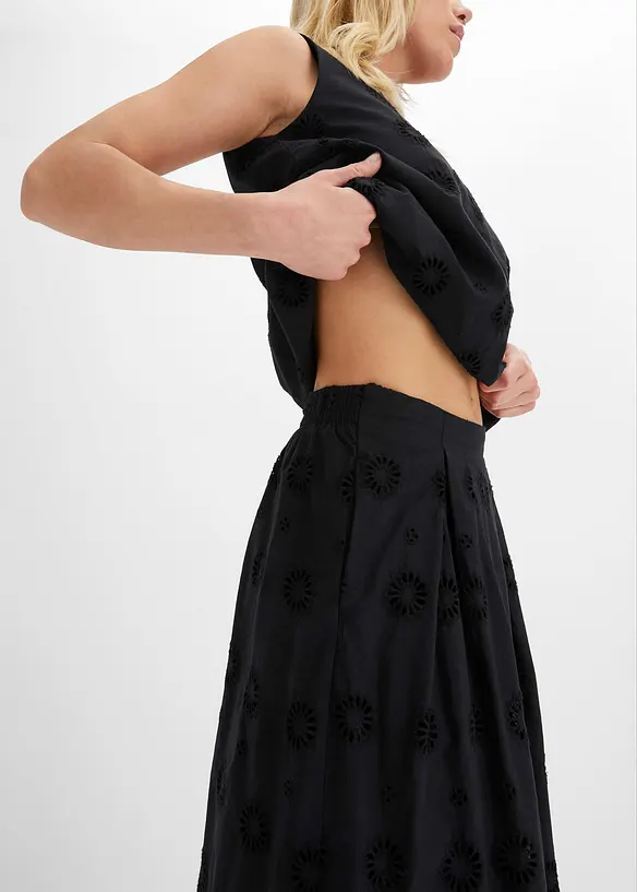 Maxikjol i ekologisk bomull, bonprix