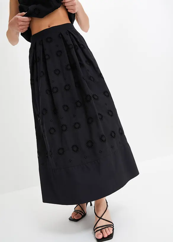 Maxikjol i ekologisk bomull, bonprix