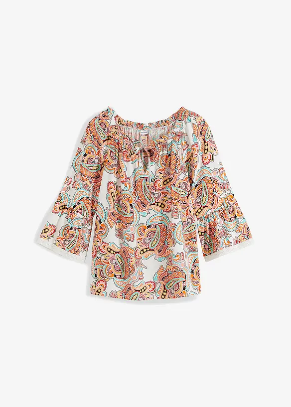 Blus av mjuk viskos, bonprix