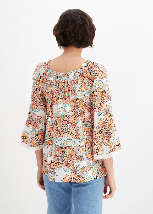 Blus av mjuk viskos, bonprix