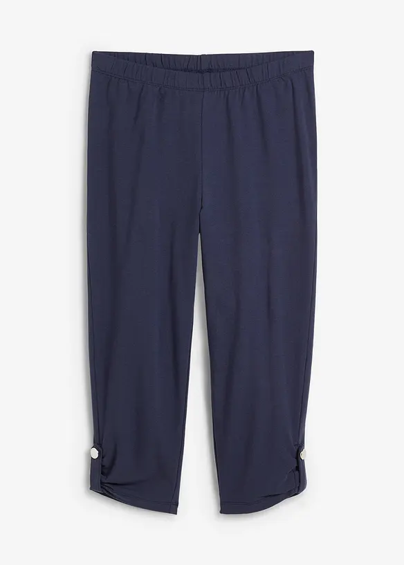 Caprileggings med knapp i ekologisk bomull, bonprix