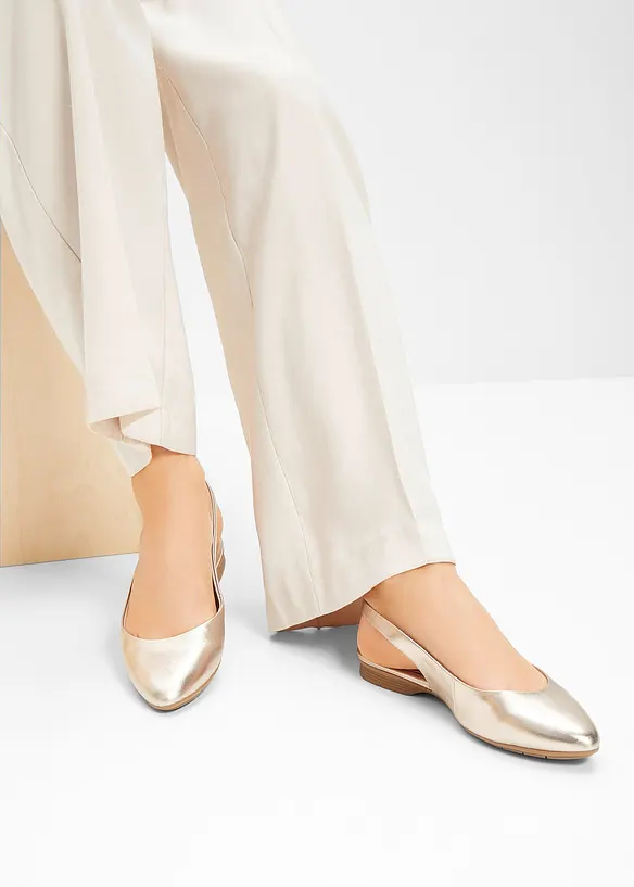Ballerinaskor med slingback och bekväm vidd från Jana, Jana
