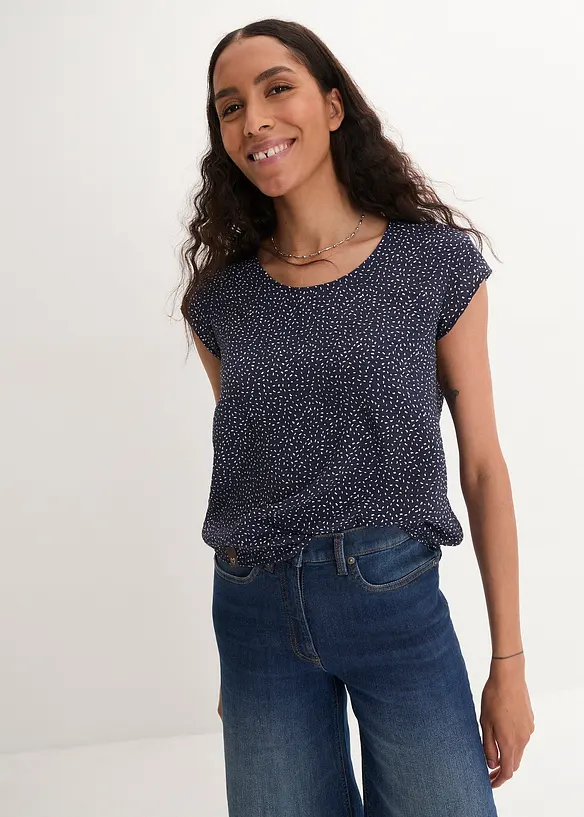 Blustopp i mjuk viskosmix, bonprix