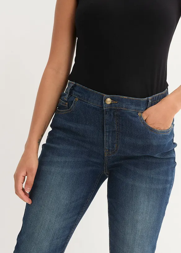 Skinny Jeans Mid Waist, med bekväm midja, bonprix
