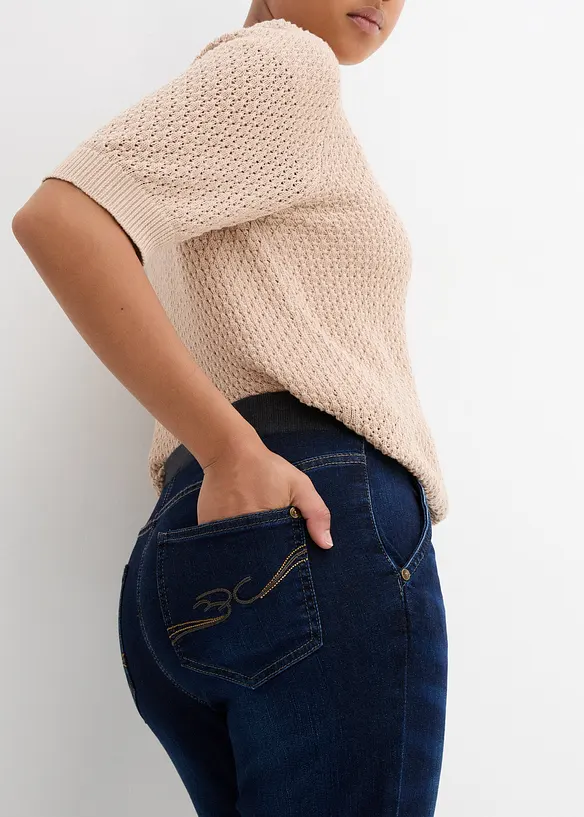 Boyfriend Jeans Mid Waist, med bekväm midja, bonprix
