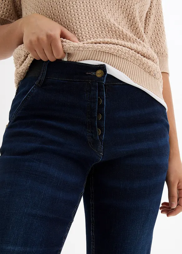 Boyfriend Jeans Mid Waist, med bekväm midja, bonprix