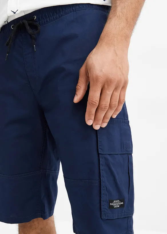 Dra på-shorts i cargomodell, Regular Fit, bonprix