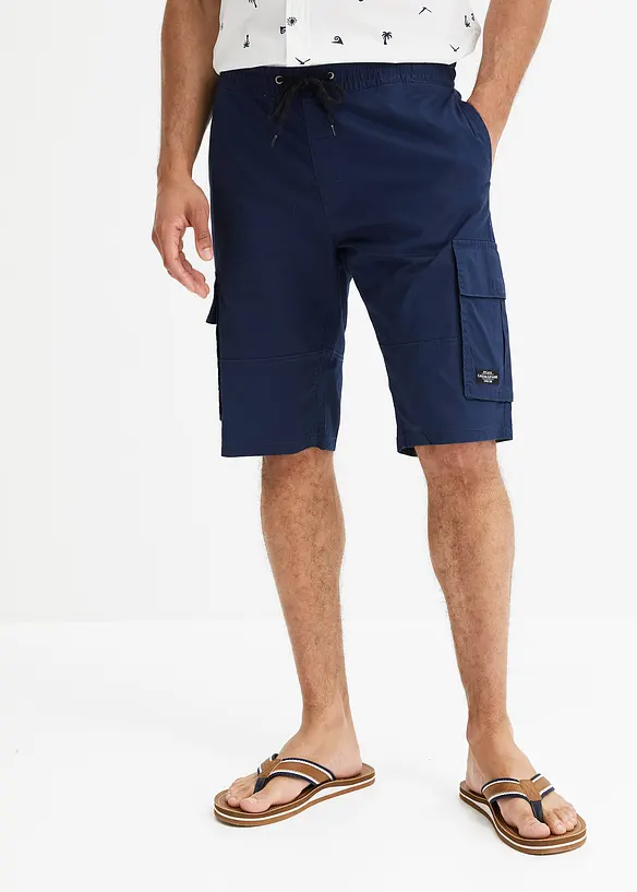 Dra på-shorts i cargomodell, Regular Fit, bonprix