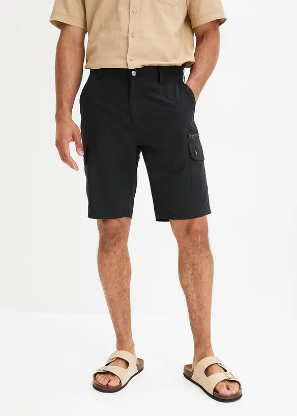 Cargoshorts i mikrofiber, Regular fit, bonprix