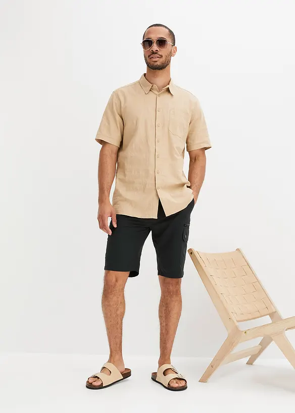 Cargoshorts i mikrofiber, Regular fit, bonprix