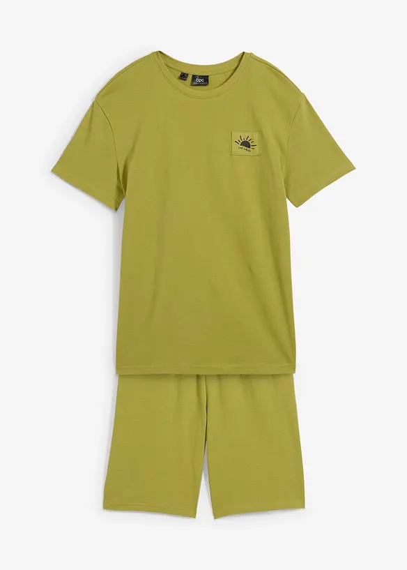 T-shirt och shorts i ekologisk bomull (2 delar), bonprix